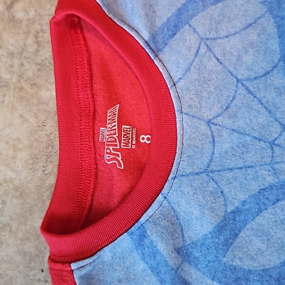 Marvel Spider-Man 2pc Pajamas Boys Size 8 - Picture 8 of 11